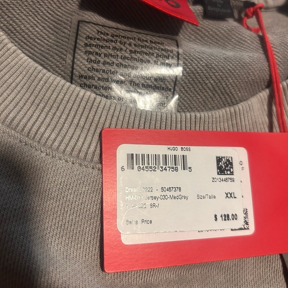 HUGO Men's Gray Sweater new‎ - Picture 6 of 6